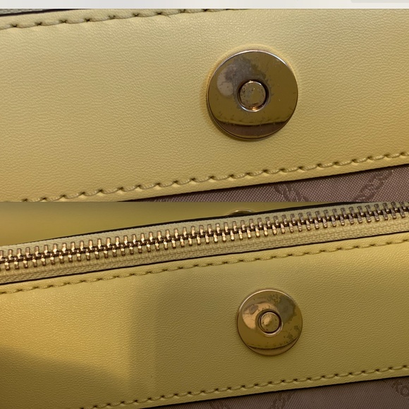 Michael Kors Saffiano Large Edith Satchel *Buttercup* - Picture 13 of 16